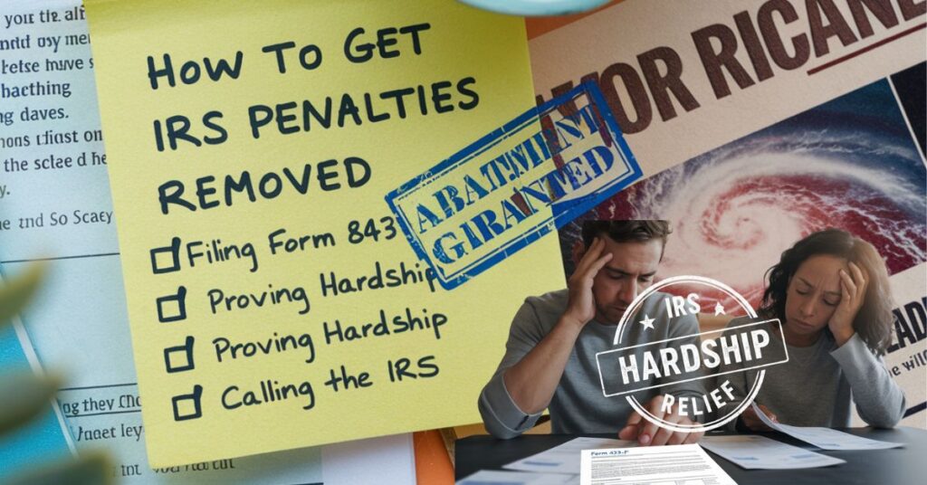 IRS financial hardship relief – family struggling with tax debt