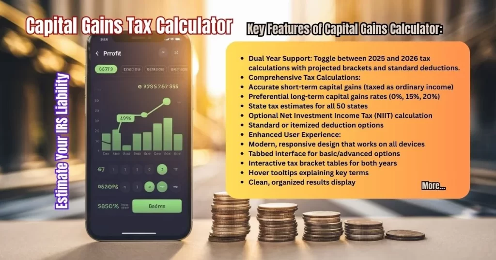 Key Features of Capital Gains Tax Calculator 2025-2026