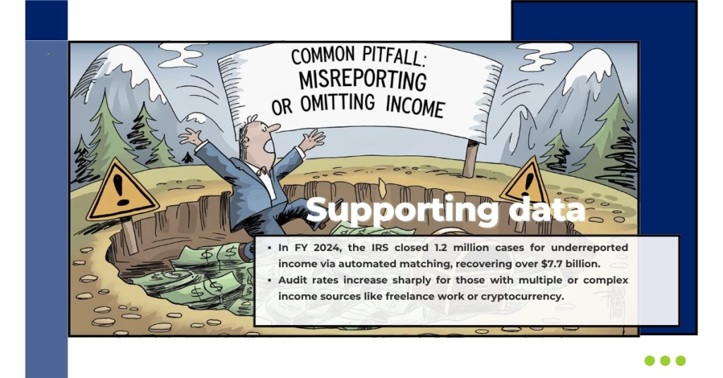 Common Pitfall Misreporting or Omitting Income