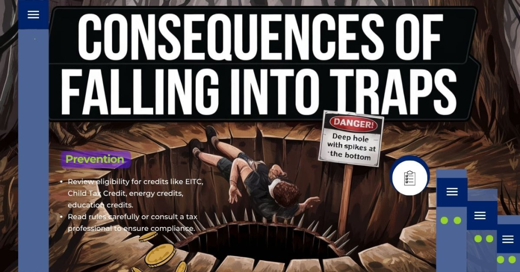 Consequences of Falling into Traps