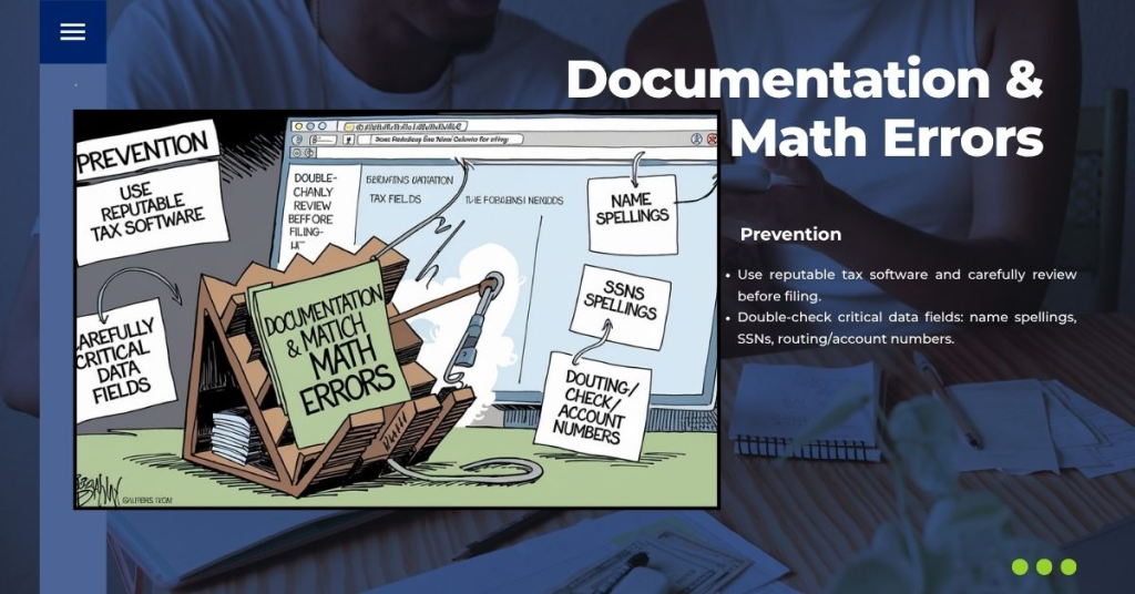 Documentation & Math Errors