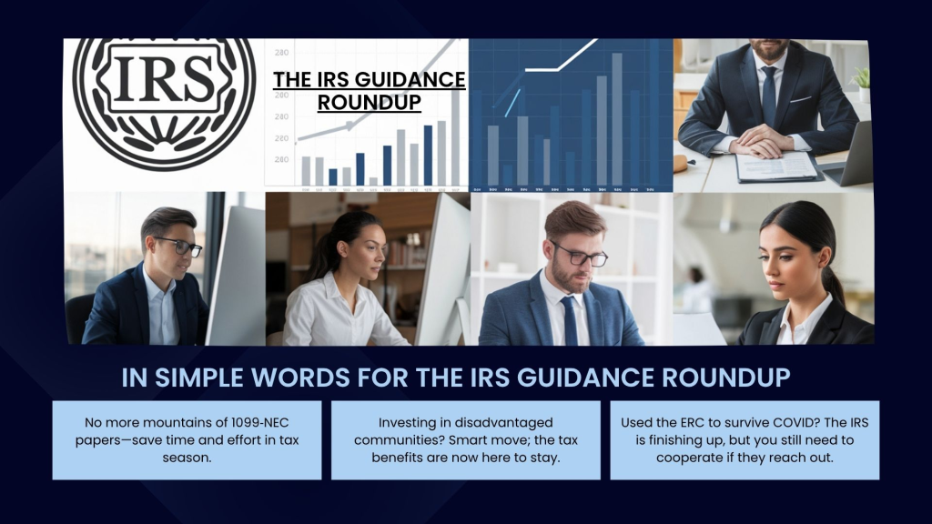 In Simple Words For the IRS Guidance Roundup