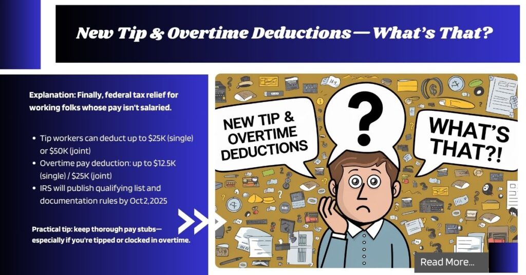 New Tip & Overtime Deductions—What’s That
