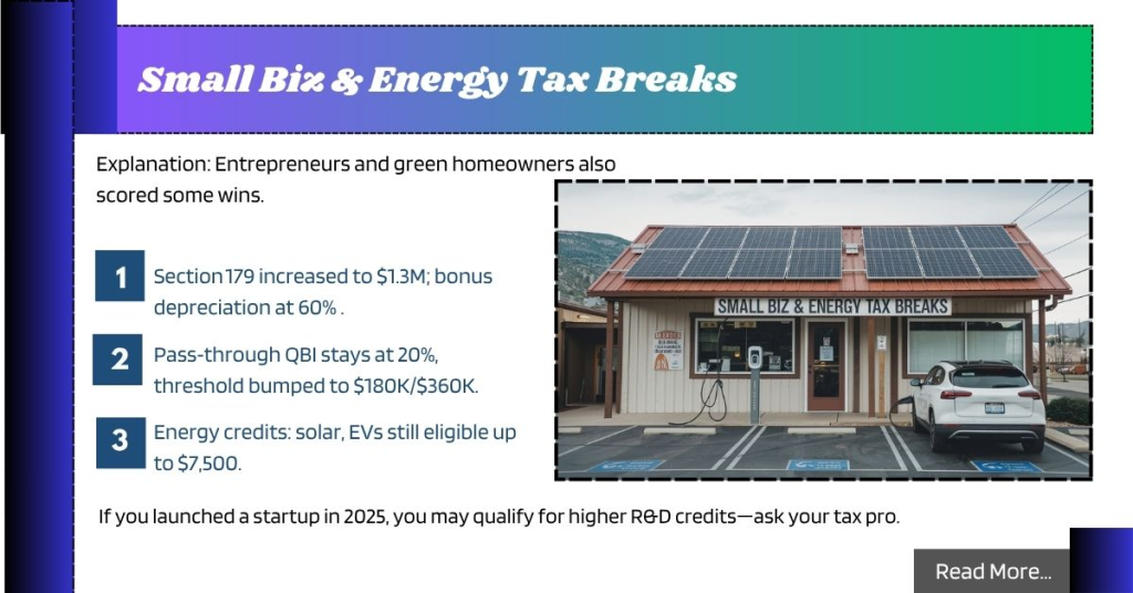 Small Biz & Energy Tax Breaks