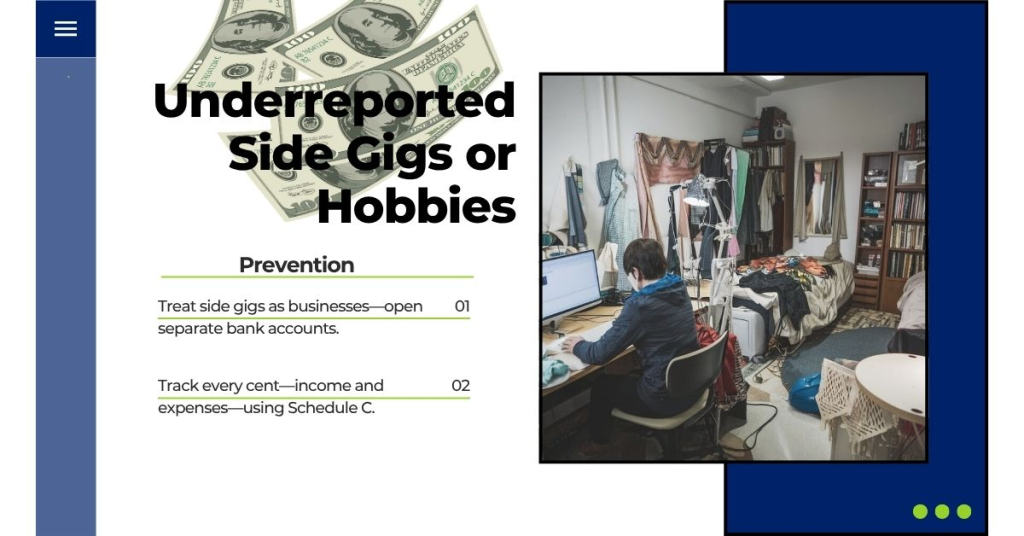 Underreported Side Gigs or Hobbies