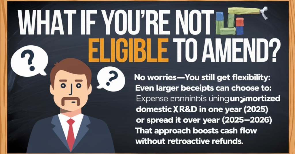 What If You’re Not Eligible to Amend