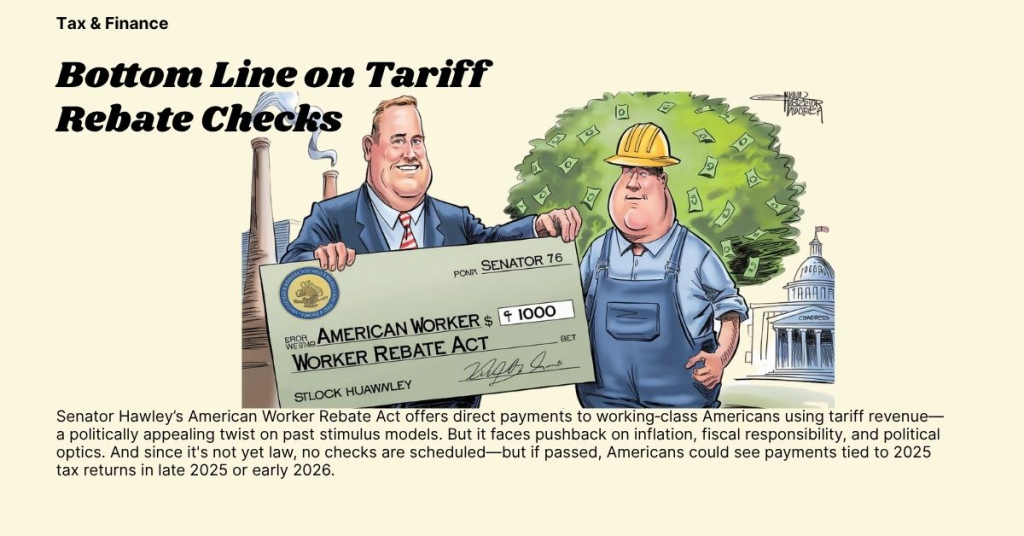 Bottom Line on Tariff Rebate Checks
