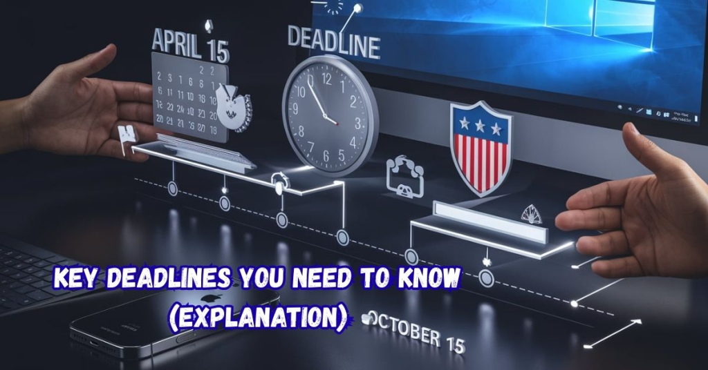 Key Deadlines You Need to Know (Explanation)
