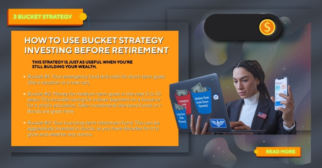 Using bucket strategy for pre-retirement savings and goal planning