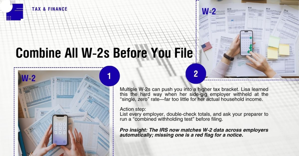Combine All W-2s Before You File