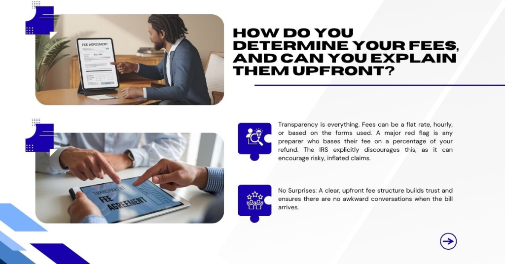 How do you determine your fees, and can you explain them upfront