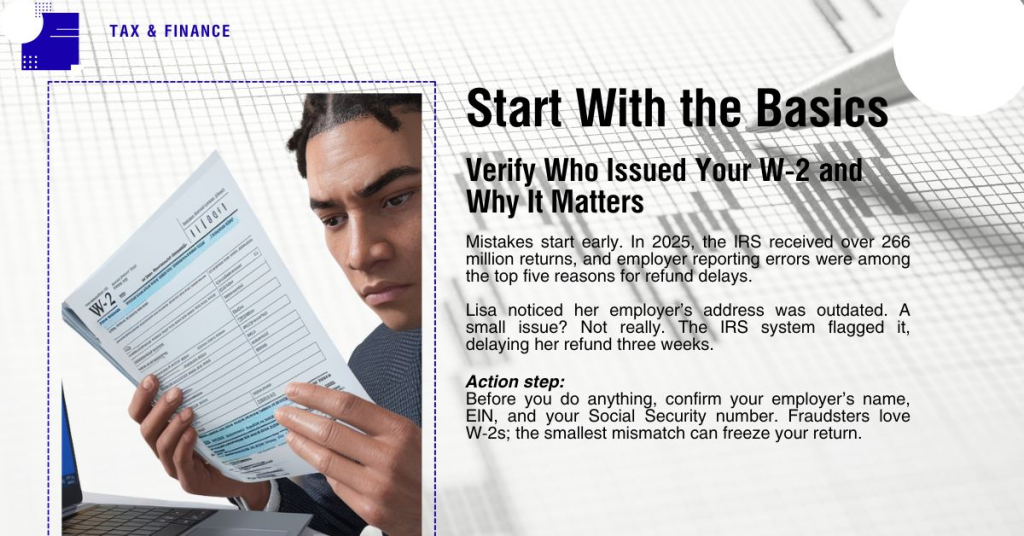 Start With the Basics - Verify Who Issued Your W-2 and Why It Matters