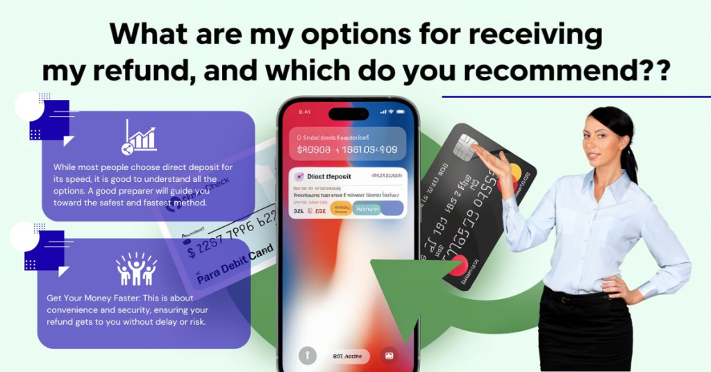 What are my options for receiving my refund, and which do you recommend