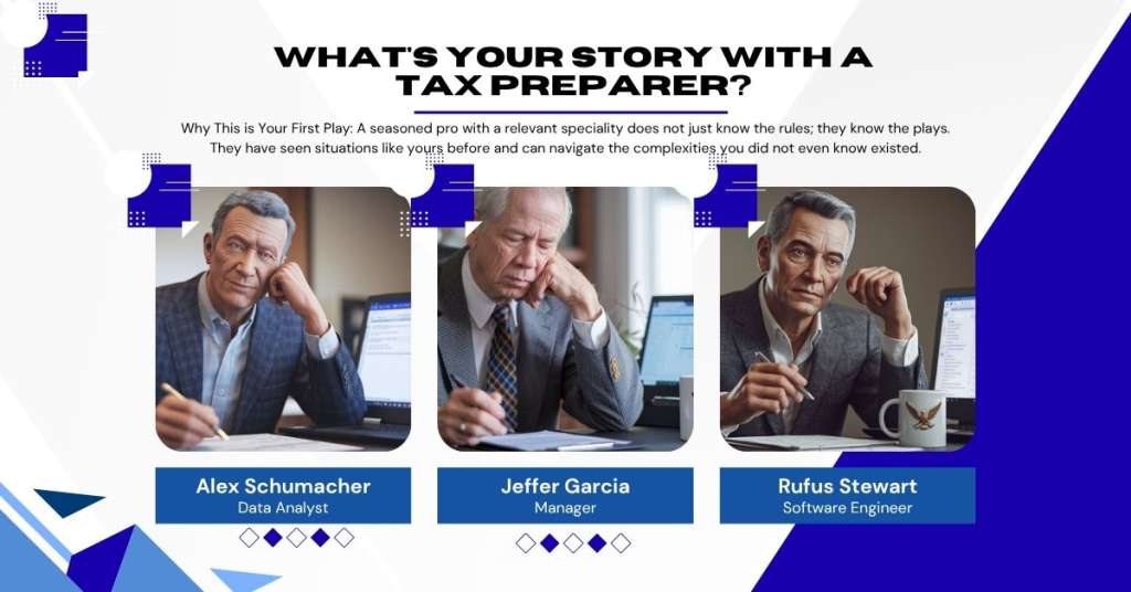 What's your story with a tax preparer