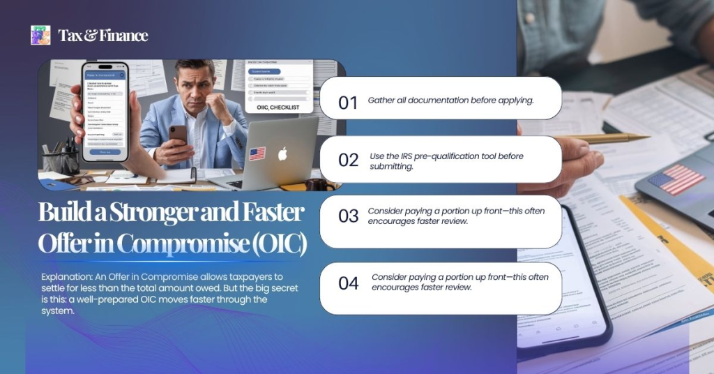 Build a Stronger and Faster Offer in Compromise (OIC)