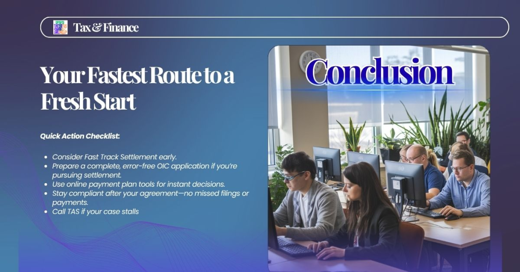 Conclusion - Your Fastest Route to a Fresh Start