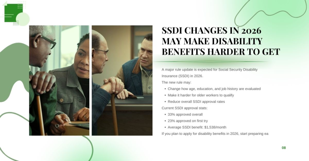 SSDI rule changes and disability benefits update for 2026