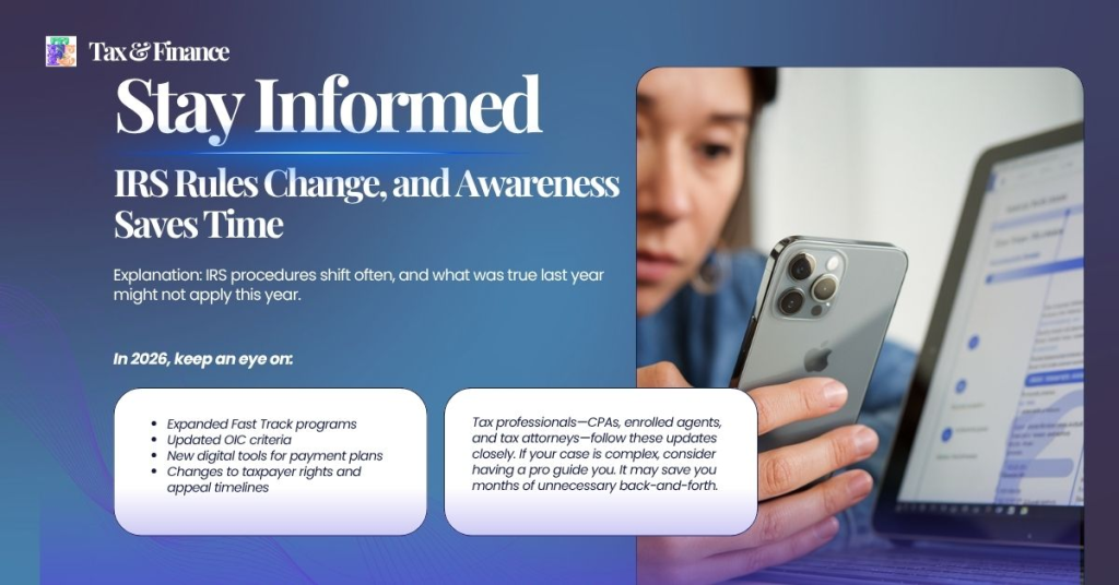 Stay Informed - IRS Rules Change, and Awareness Saves Time