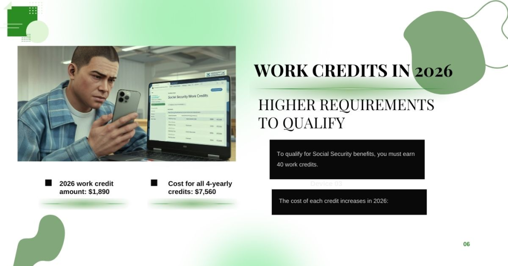 Work Credits in 2026 - Higher Requirements to Qualify