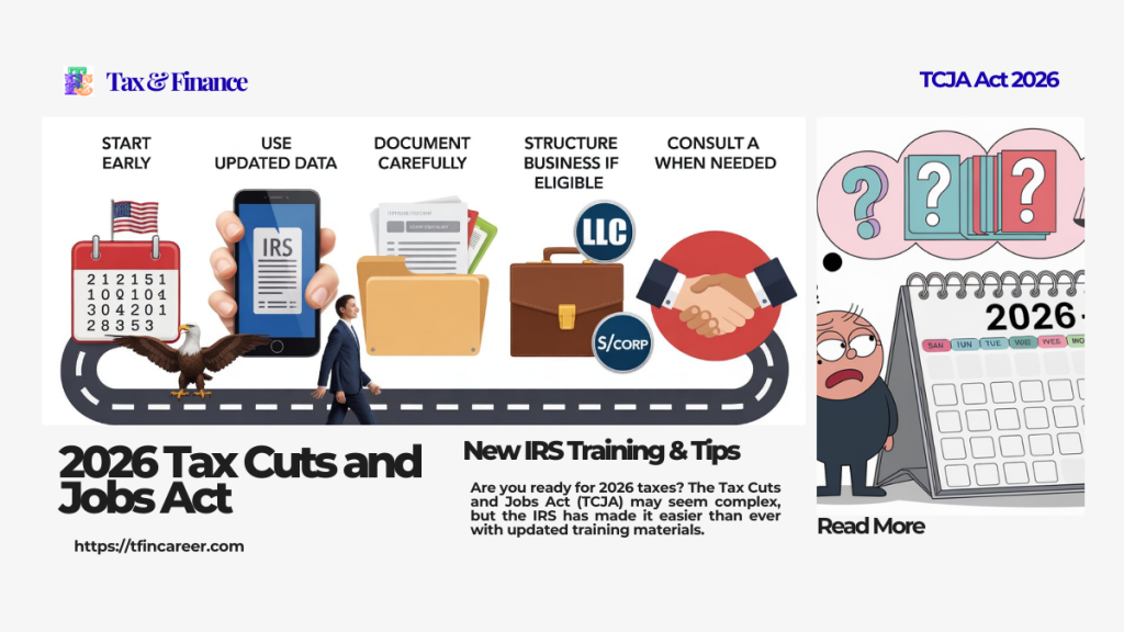 2026 TCJA Act: New IRS Training, Guide & Tips