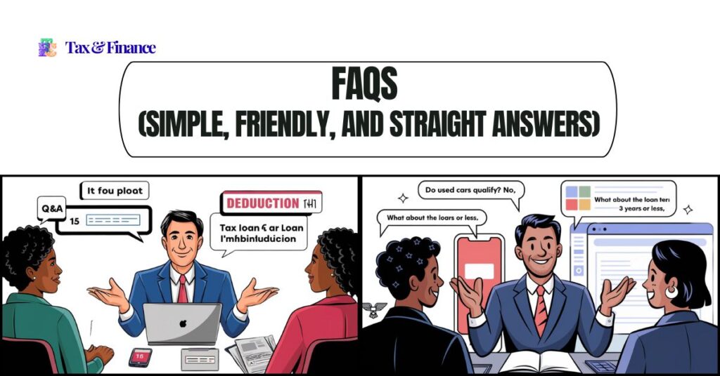 FAQs on Tax Break on New Car Loan Interest