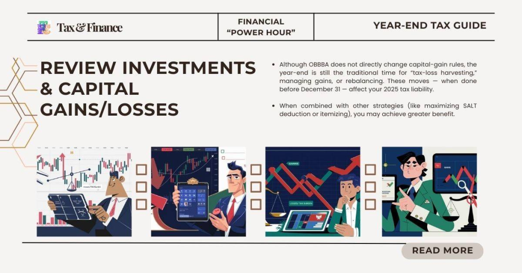 Take Tax Advantage: Review Investments & Capital GainsLosses