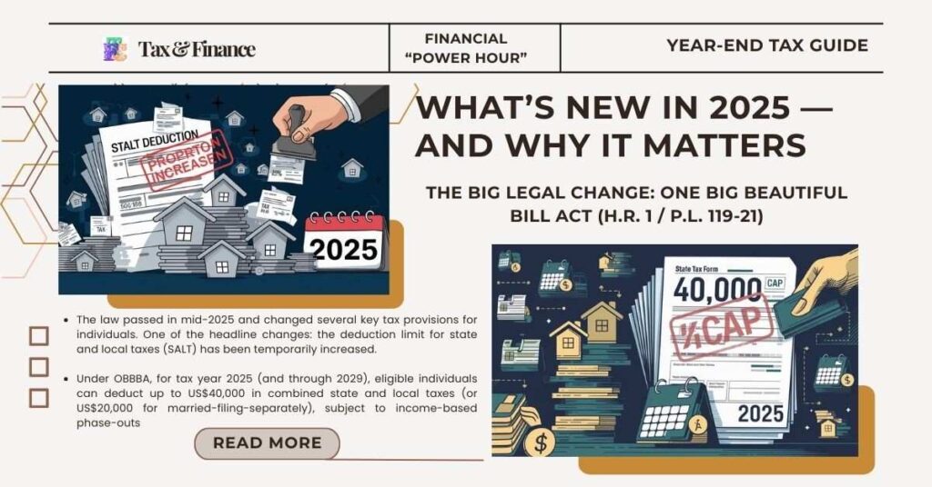 Take Tax Advantage:: What’s New in 2025 — And Why It Matters