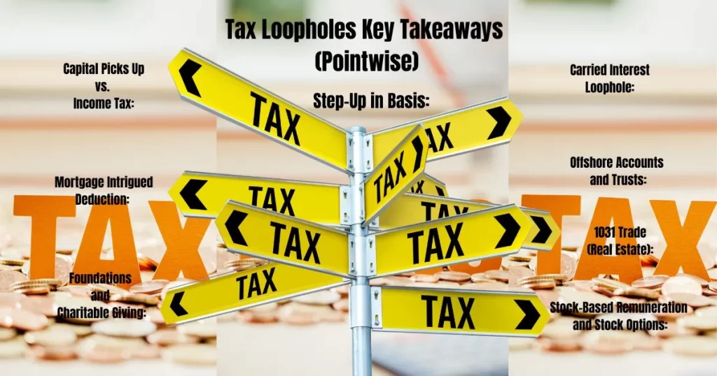 Tax Loopholes Key Takeaways (Pointwise)