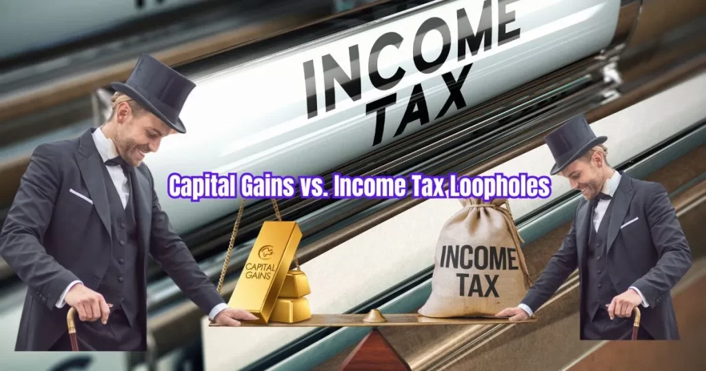 Capital Gains vs. Income Tax Loopholes