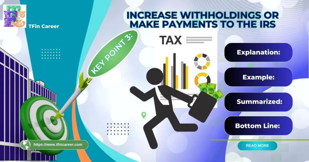 Tax Strategies: Increase Withholdings or Make Payments to the IRS