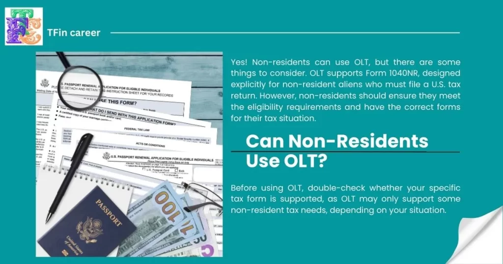 Can Non-Residents Use OLT Tax Filing?