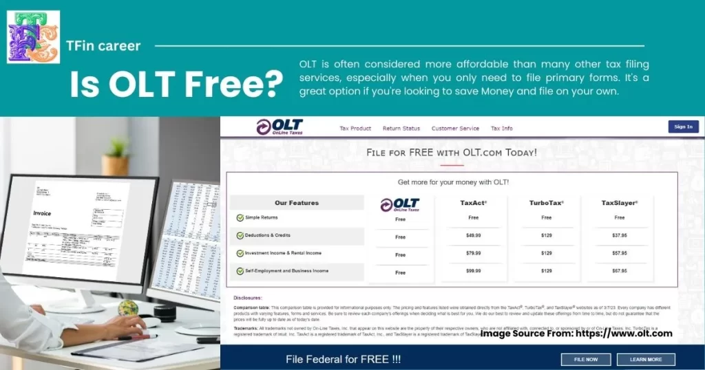 Is OLT Tax Filing Free?