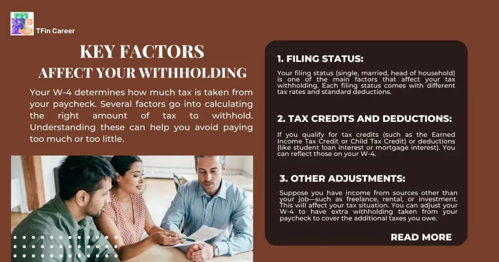 Key Factors That Affect Your Withholding