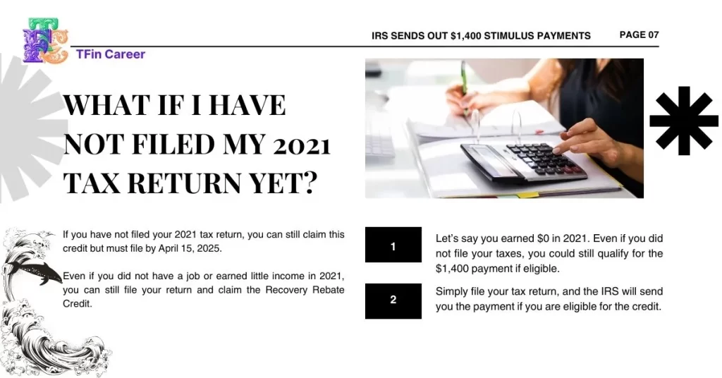 $1,400 Stimulus Payments: What If I Have Not Filed My 2021 Tax Return Yet?