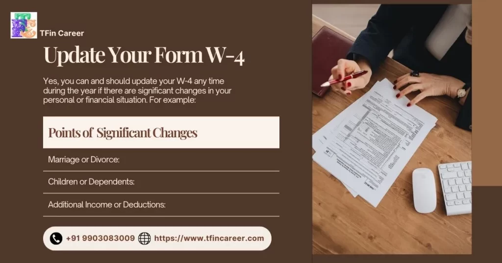 Can You Update Your W-4 During the Year?