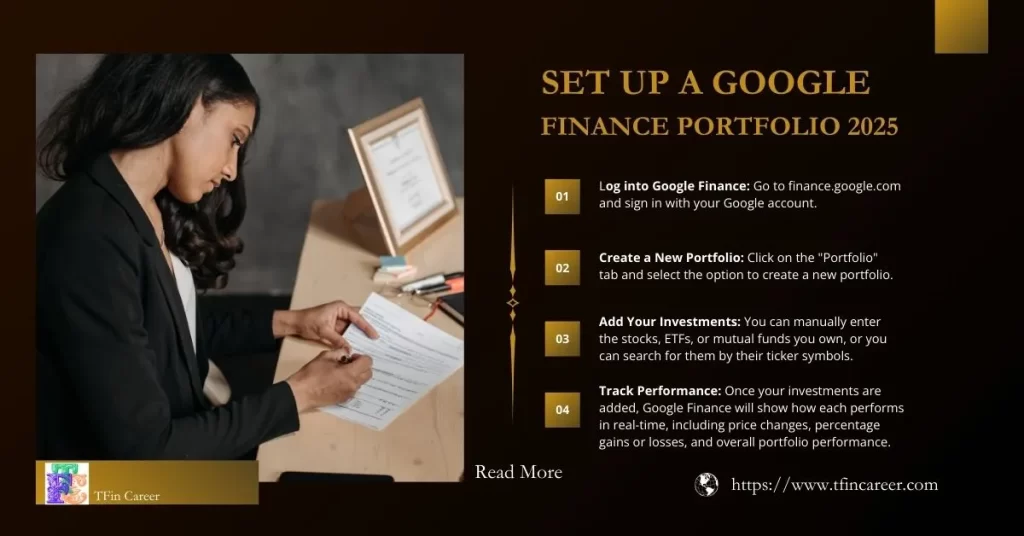 How to Set Up a Google Finance Portfolio 2025