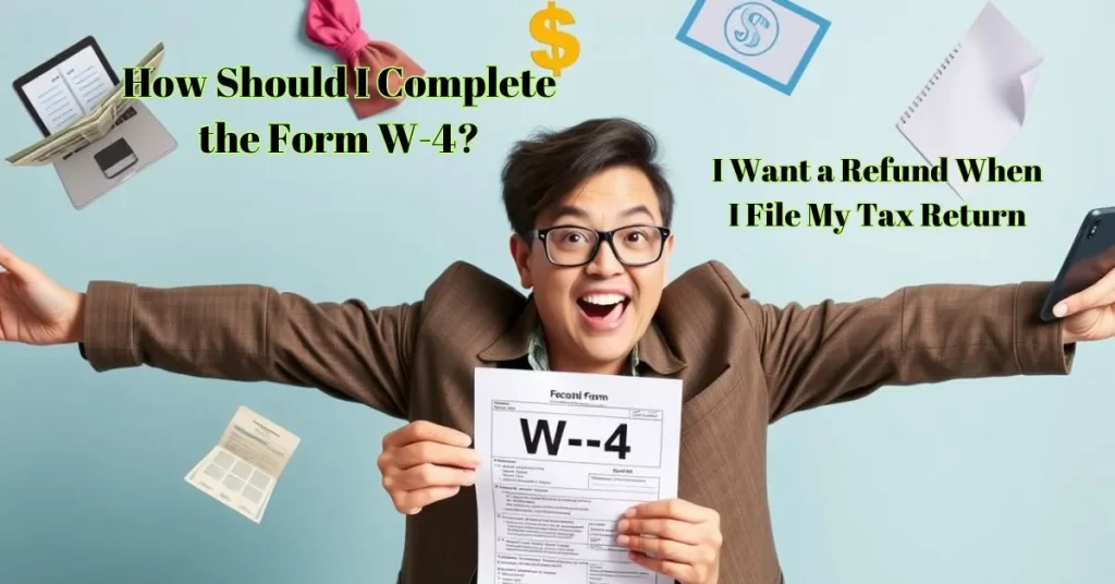 I Want a Refund When I File My Tax Return—How Should I Complete the Form W-4?