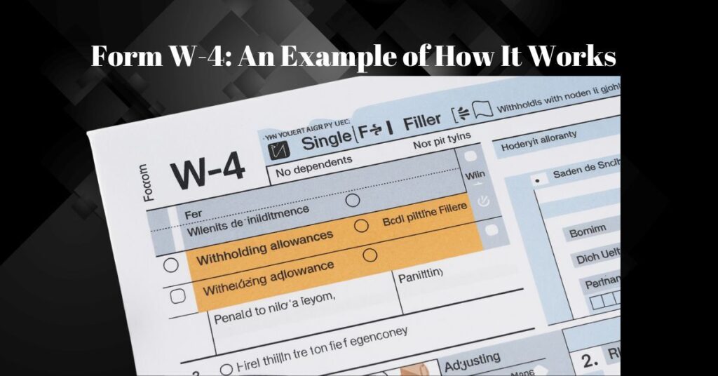 Form W-4: An Example of How It Works