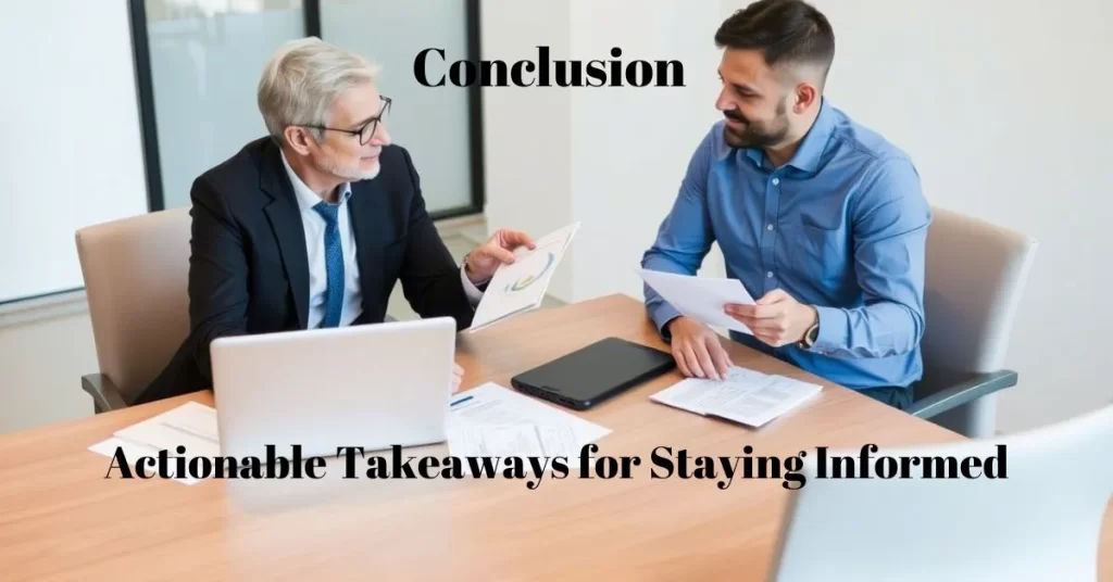 Conclusion: Actionable Takeaways for Staying Informed