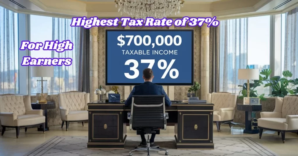Highest Tax Rates of 37%: For High Earners