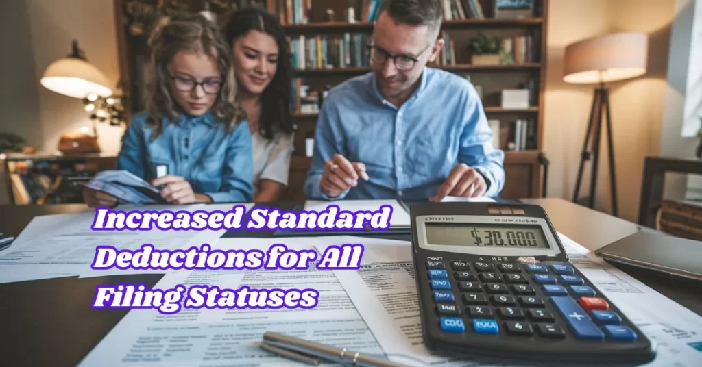 Tax rates: Increased Standard Deductions for All Filing Statuses