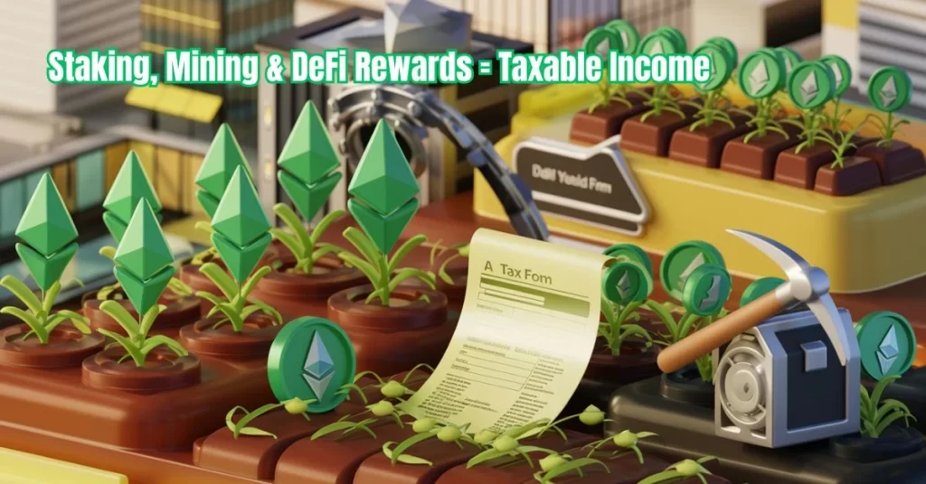 Staking, Mining & DeFi Rewards = Taxable Income