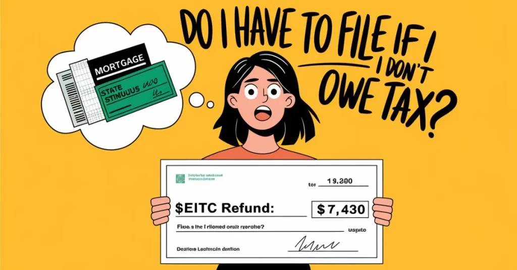 Why file taxes if you owe nothing? Claiming EITC, stimulus checks, and loan approvals
