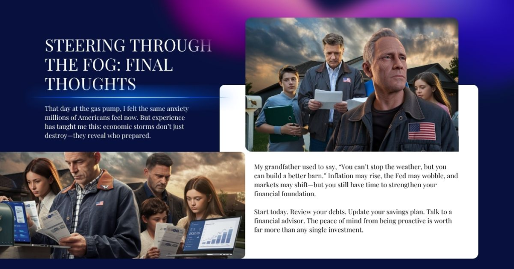 Steering Through the Fog Final Thoughts