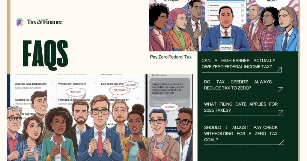 FAQs ON Legally Pay Zero Federal Income Tax