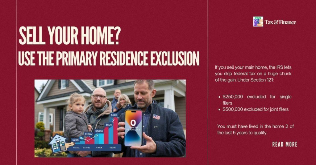 Sell Your Home Use the Primary Residence Exclusion