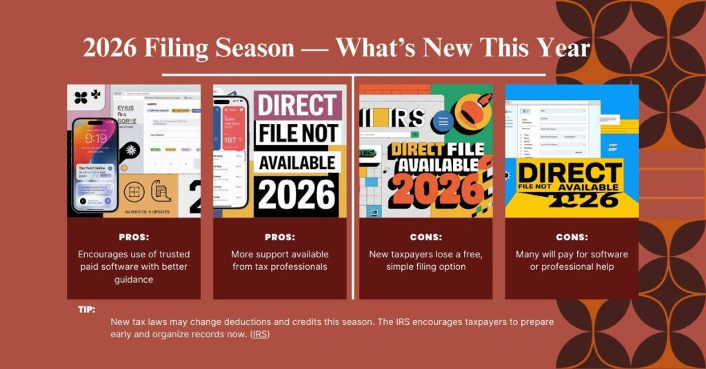 2026 Filing Season — What’s New This Year