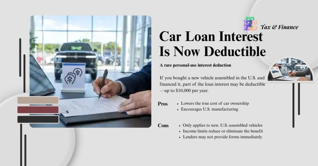 Car Loan Interest Is Now Deductible