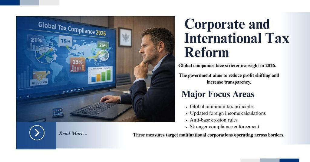 Tax Reform 2026: New Deductions, Benefits & What It Means for You 7 Corporate and International Tax Reform