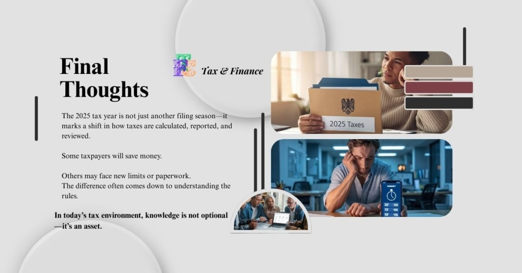 Final Thoughts on 2025 Tax Changes